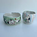 Matcha set with beach bag-snoopy